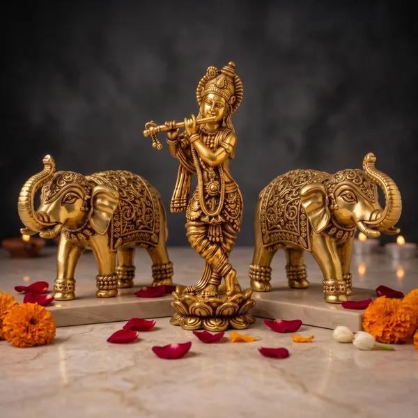 Antique_Brass_Krishna_Idol_With_Elephant_Pair_(3.5_Inch)