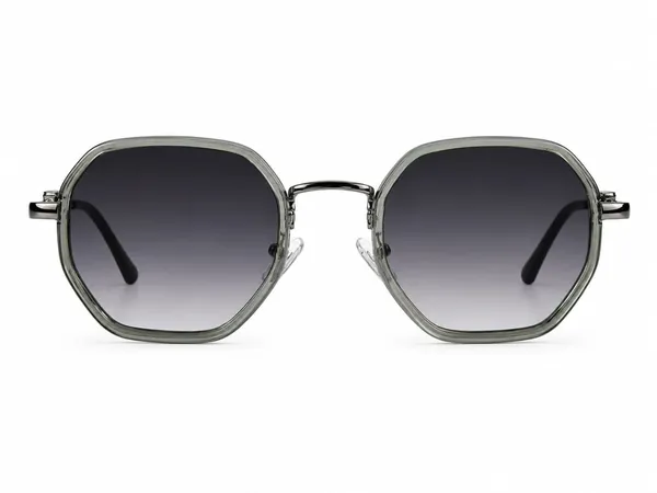 Grey_Plastic_Geometric_Frame_Sunglasses_For_Unisex