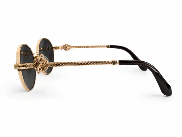 Black_Metal_Round_Chain_Detail_Sunglasses_For_Unisex