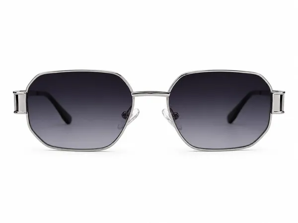 Silver_Metal_Oversized_Rectangular_Sunglasses_For_Unisex