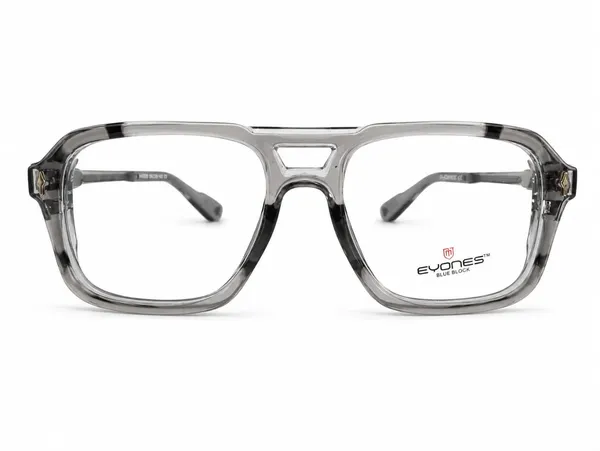 Grey_Plastic_Full_Rim_Rectangular_Eyeglasses_For_Unisex