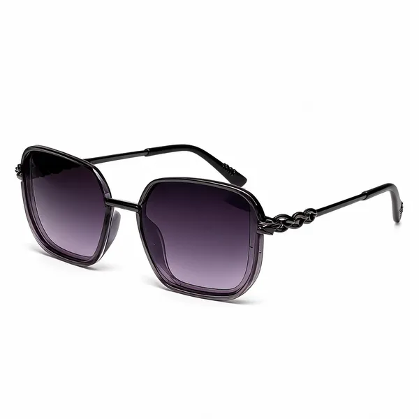 Black_Plastic_Oversized_Square_Sunglasses_For_Unisex