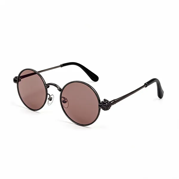 Black_Metal_Round_Sunglasses_For_Unisex