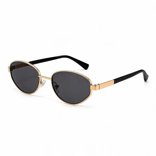 Black_Metal_Oval_Frame_Sunglasses_For_Unisex