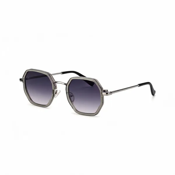 Grey_Plastic_Geometric_Frame_Sunglasses_For_Unisex