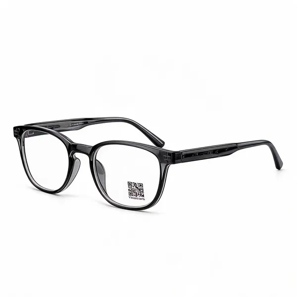 Black_Plastic_Full_Rim_Rectangular_Eyeglasses_For_Unisex