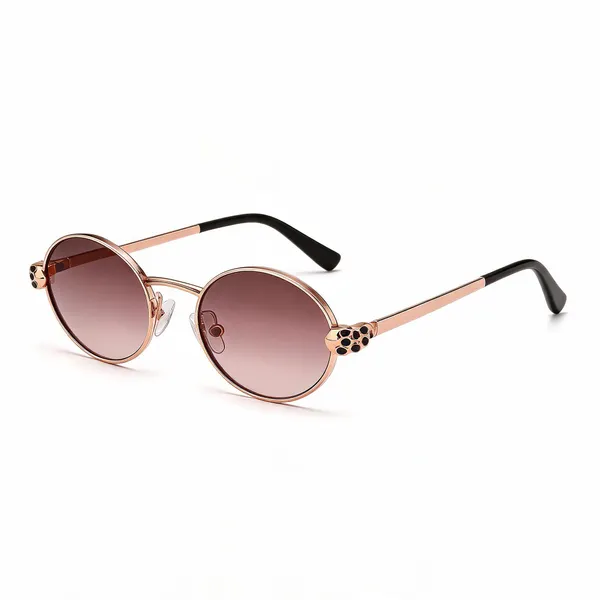 Rose_Gold_Metal_Round_Gradient_Sunglasses_For_Unisex