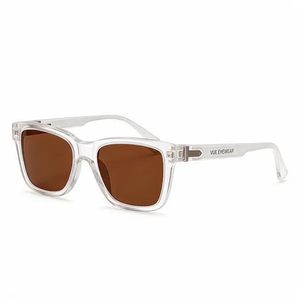 Clear_Brown_Plastic_Rectangular_Sunglasses_For_Unisex