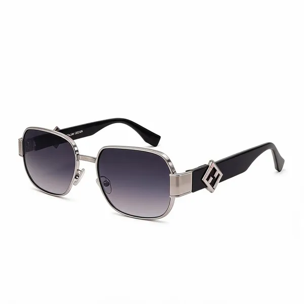 Black_Plastic_Square_Frame_Sunglasses_For_Unisex