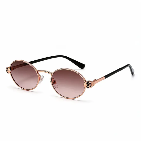 Rose_Gold_Metal_Round_Sunglasses_For_Unisex