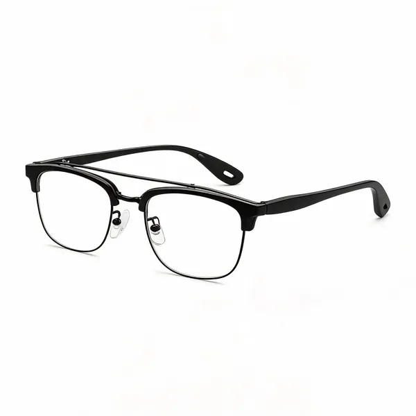 Black_Plastic_Rectangular_Eyeglass_Frame_For_Unisex