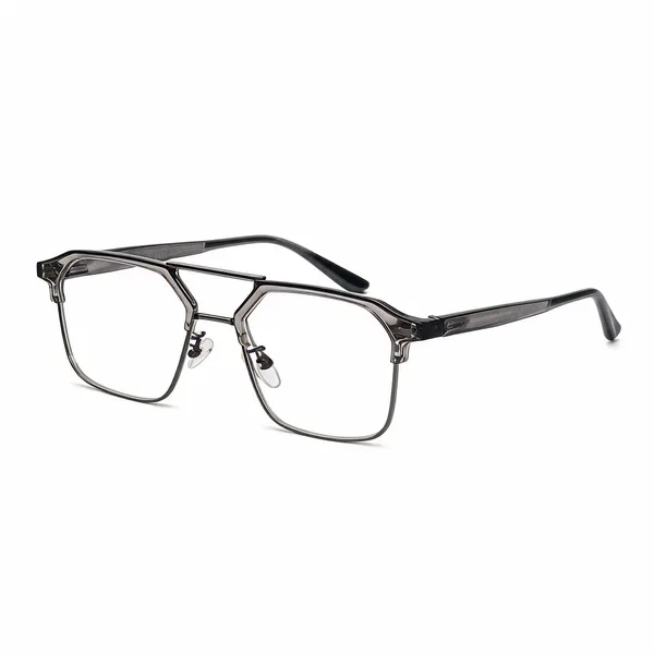 Black_Plastic_Rectangular_Eyeglasses_For_Unisex