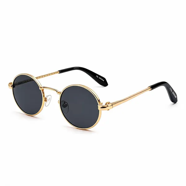 Grey_Plastic_Round_Sunglasses_For_Unisex