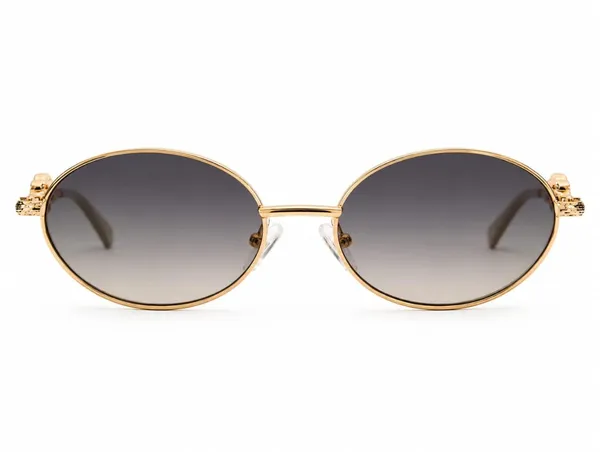 Gold_Metal_Round_Gradient_Sunglasses_For_Unisex