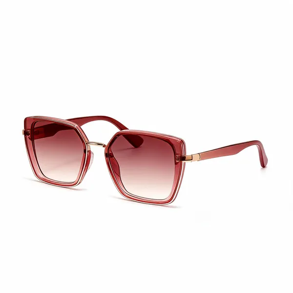 Red_Plastic_Oversized_Square_Sunglasses_For_Unisex