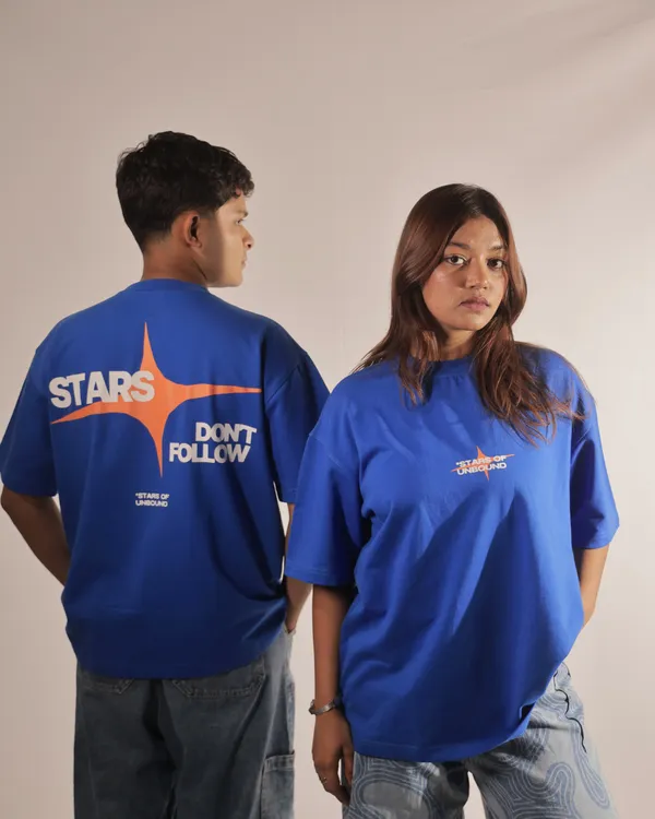 Unisex_Blue_Graphic_Crew_Neck_T-Shirt