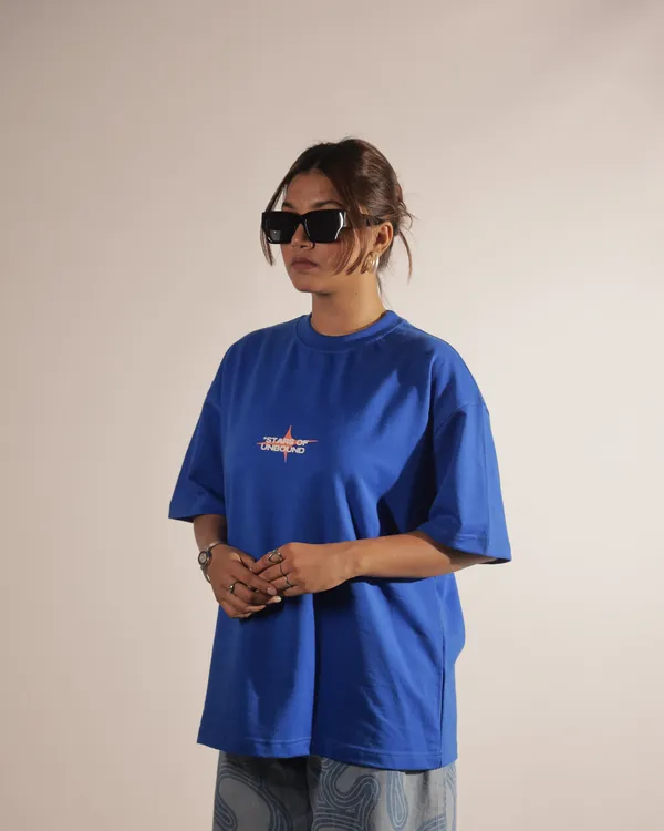 Unisex_Blue_Graphic_Crew_Neck_T-Shirt