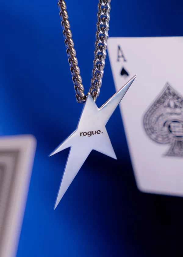 Unisex_Silver_Rogue_Star_Pendant