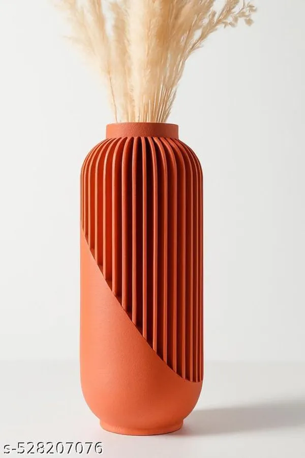 Plastic_Orange_Yao_Vase_For_Office_Decor