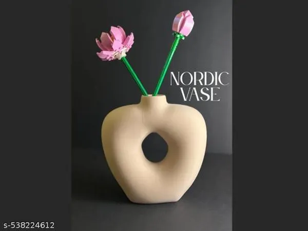 Beige_Plastic_Nordic_Donut_Vase
