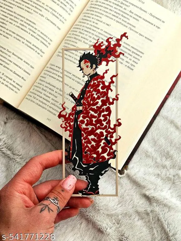 Multicolor_Plastic_Tanjiro_Demon_Slayer_Bookmark_-_Pack_of_2