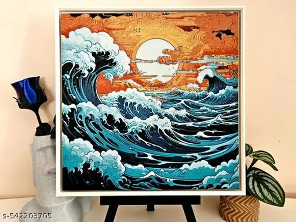 Plastic_Multicolor_The_Great_Wave_3D_Wall_Frame