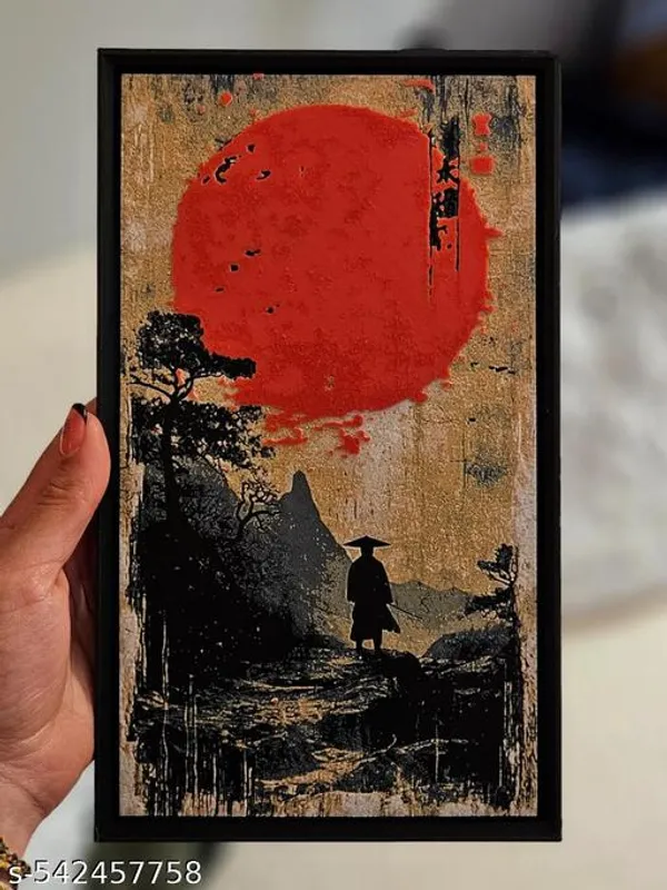 Plastic_Blood_Moon_Decorative_Wall_Frame