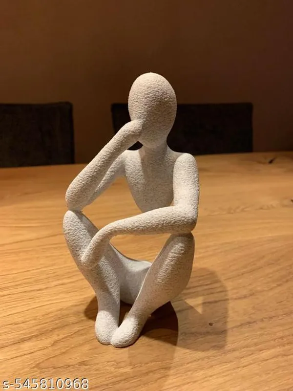 Grey_Plastic_Nobody_The_Thinker_Figurine