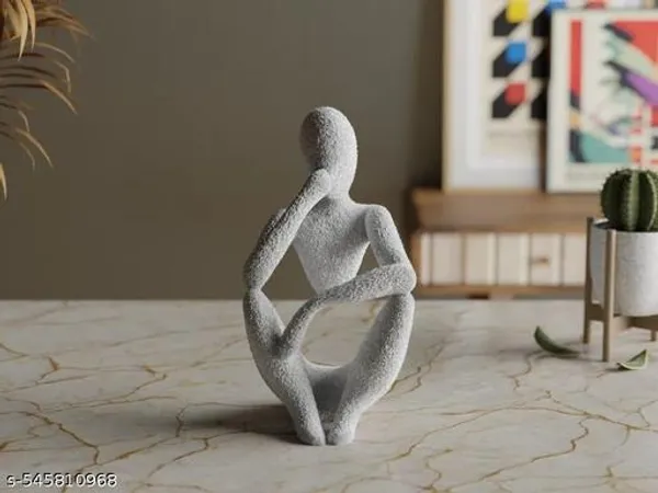Grey_Plastic_Nobody_The_Thinker_Figurine