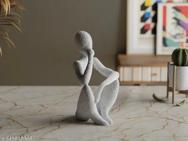 Grey_Plastic_Nobody_The_Thinker_Figurine