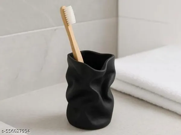 Plastic_Black_Toothbrush_And_Toothpaste_Holder_-_Pack_of_2