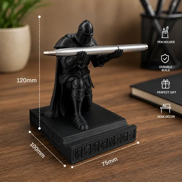 Black_Plastic_Knight_Pen_Stand