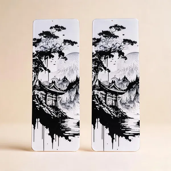 Black_And_White_Plastic_Little_Kyoto_Bookmark_-_Pack_of_2