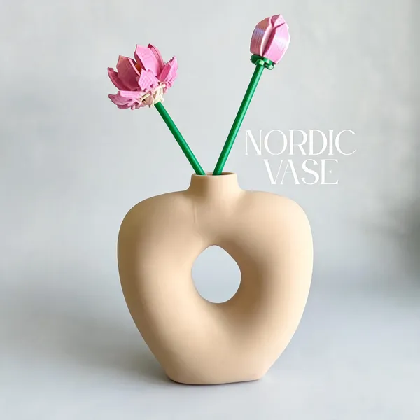 Beige_Plastic_Nordic_Donut_Vase