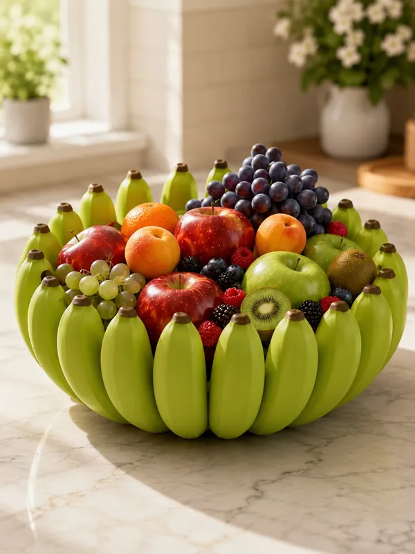 Green_Plastic_Banana_Fruit_Basket