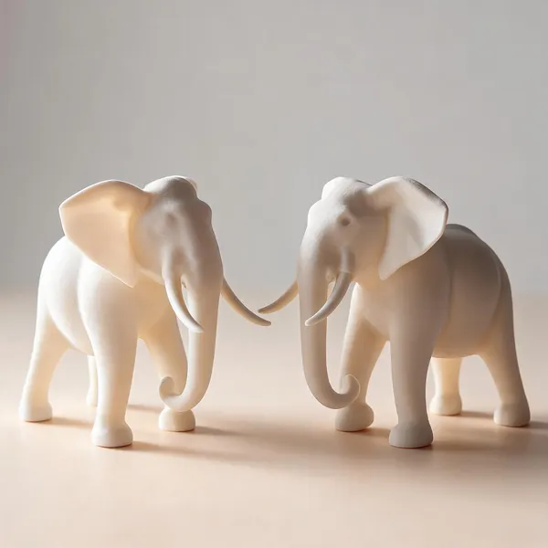 Plastic_White_Elephant_Figurine_-_Pack_of_2