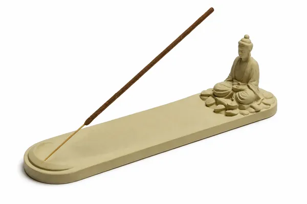 Plastic_Beige_Zen_Buddha_Incense_Holder