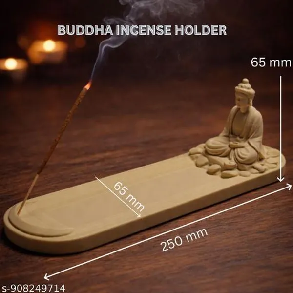 Plastic_Beige_Zen_Buddha_Incense_Holder