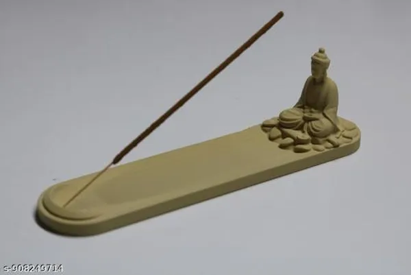 Plastic_Beige_Zen_Buddha_Incense_Holder