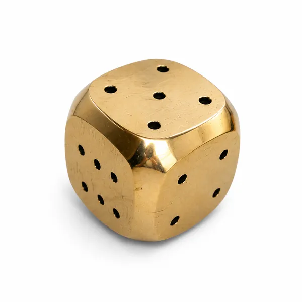 Brass_Dice_Shaped_Decorative_Showpiece