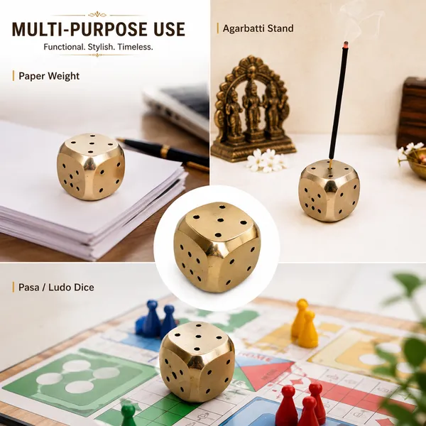 Brass_Dice_Shaped_Decorative_Showpiece
