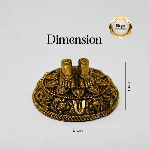 Antique_Brass_Metal_Balaji_Charan_Paduka