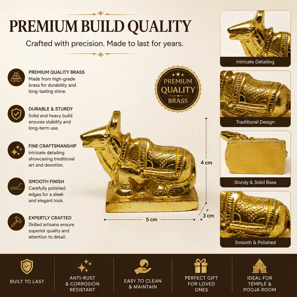 Golden_Brass_Metal_Nandi_Idol