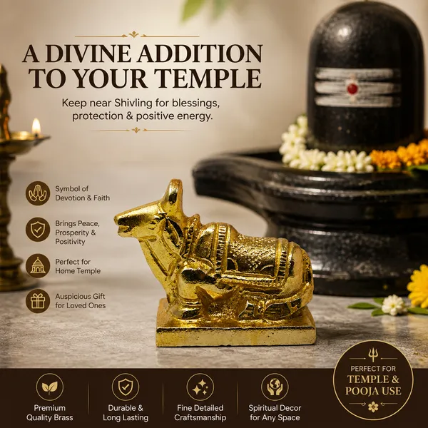 Golden_Brass_Metal_Nandi_Idol