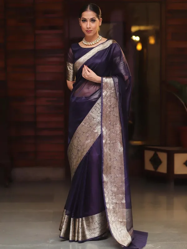Premium_Black_Organza_Silk_Saree_with_Elegant_Golden_Woven_Border