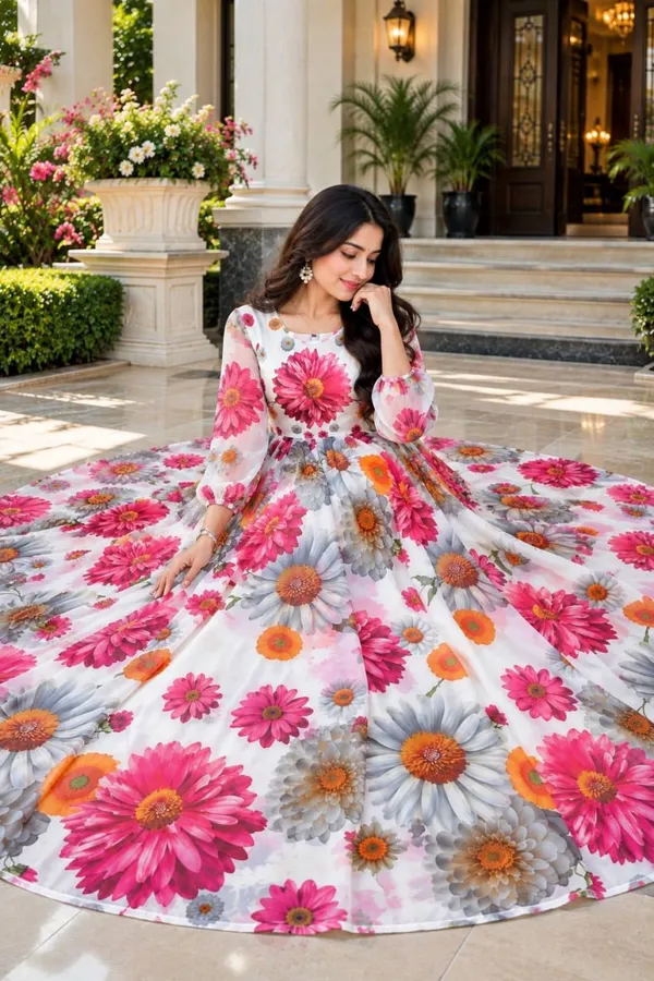 White_Beauty_Muse_White_Floral_Faux_Georgette_Gown