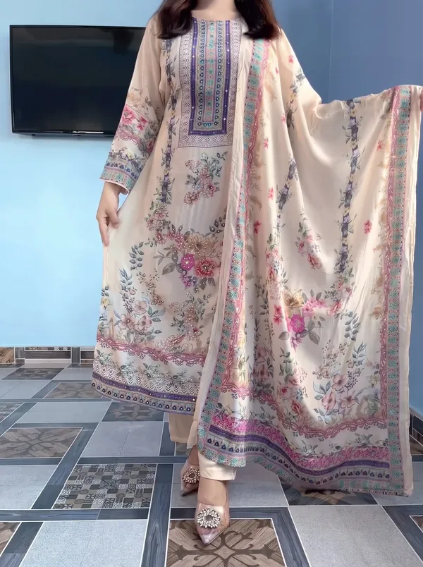 Cream_Pure_Lilac_Silk_Printed_&_Real_Mirror_With_Embroidery_Work_Suit_Set