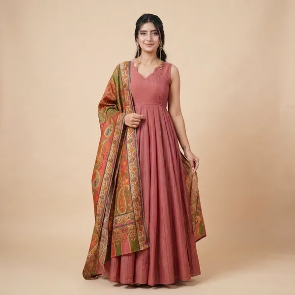 Pink_Premium_Nc_Silk_Crush_With_Lagdi_Patta_Work_Kurti_Sharara_Set_For_Women