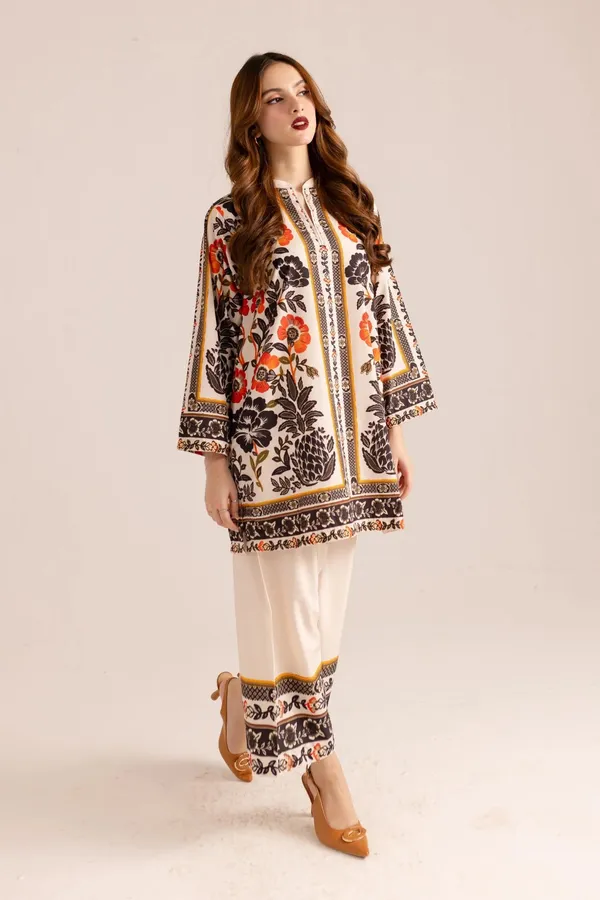 White_Premium_Cotton_Slub_Co-Ord_Set_For_Women