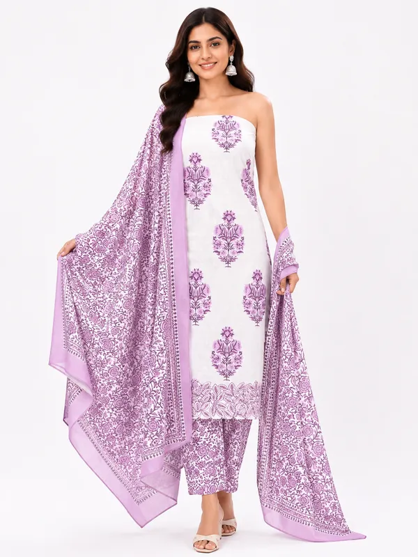 Unstiched_Pink_Soft_Cotton_3Pcs_Salwar_Suit_For_Women